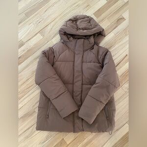 George Tan Puffer Jacket with Hood